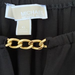 NWOT Michael Kors LS top with chain detail - XL